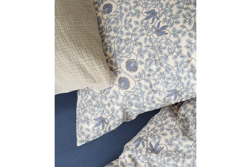 Pussilakanasetti Yhden hengen sänkyyn 2-osainen Botanique - Sininen - Kodintekstiilit & matot - Vuodevaatteet - Peitto
 - Tuplapeitto