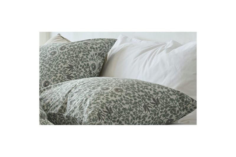 Pussilakanasetti Yhden hengen sänkyyn 2-osainen Botanique - Vihreä - Kodintekstiilit & matot - Vuodevaatteet - Pussilakanasetti - Pussilakanasetti yhden hengen sänkyyn