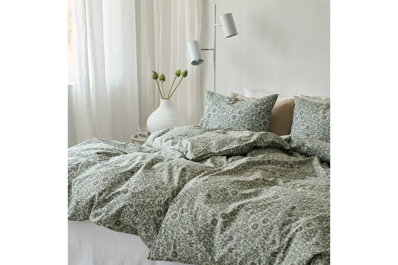 Pussilakanasetti Yhden hengen sänkyyn 2-osainen Botanique - Vihreä - Kodintekstiilit & matot - Vuodevaatteet - Pussilakanasetti - Pussilakanasetti yhden hengen sänkyyn