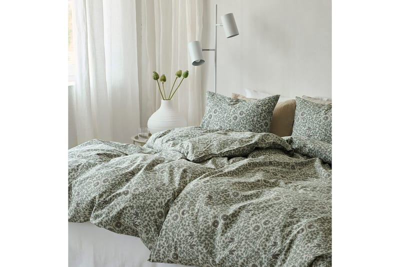 Pussilakanasetti Yhden hengen sänkyyn 2-osainen Botanique - Vihreä - Kodintekstiilit & matot - Vuodevaatteet - Peitto
 - Tuplapeitto