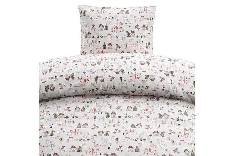 Pussilakanasetti Yhden hengen sänkyyn 2-osainen Fingal Joulu Valkoinen - Valkoinen - Kodintekstiilit & matot - Vuodevaatteet - Peitto
 - Tuplapeitto