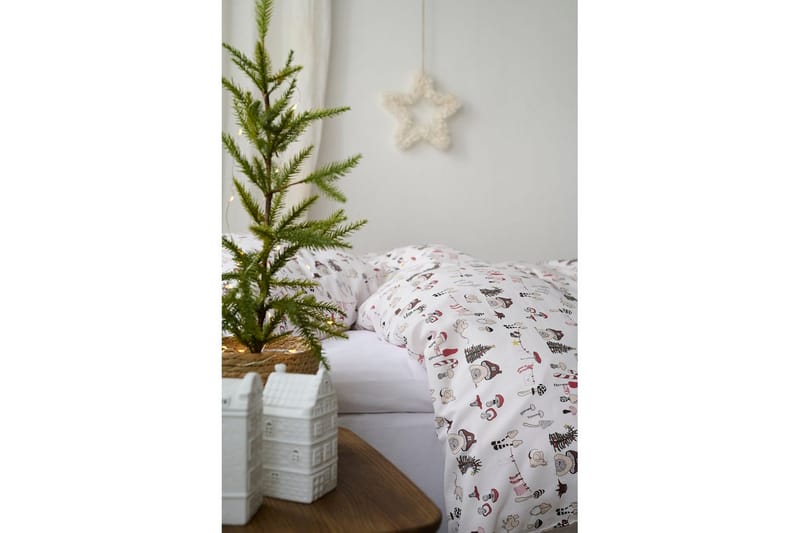 Pussilakanasetti Yhden hengen sänkyyn 2-osainen Fingal Joulu Valkoinen - Valkoinen - Kodintekstiilit & matot - Vuodevaatteet - Peitto
 - Tuplapeitto