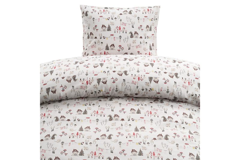 Pussilakanasetti Yhden hengen sänkyyn 2-osainen Fingal Joulu Valkoinen - Valkoinen - Kodintekstiilit & matot - Vuodevaatteet - Peitto
 - Tuplapeitto