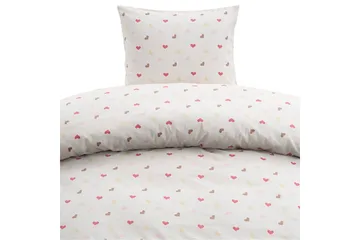 Pussilakanasetti Yhden hengen sänkyyn 2-osainen Hjärtrud