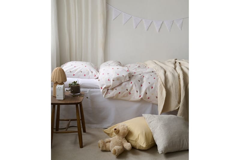 Pussilakanasetti Yhden hengen sänkyyn 2-osainen Hjärtrud - Beige - Kodintekstiilit & matot - Vuodevaatteet - Peitto
 - Tuplapeitto