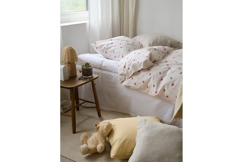 Pussilakanasetti Yhden hengen sänkyyn 2-osainen Hjärtrud - Beige - Kodintekstiilit & matot - Vuodevaatteet - Peitto
 - Tuplapeitto