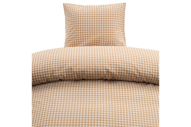 Pussilakanasetti Yhden hengen sänkyyn 2-osainen Märta Ruudullinen - Keltainen - Kodintekstiilit & matot - Vuodevaatteet - Peitto
 - Tuplapeitto