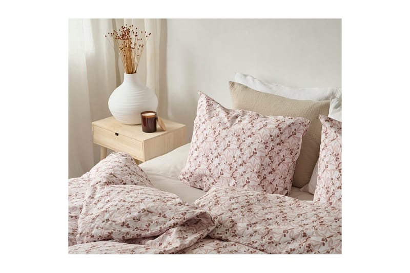 Pussilakanasetti Yhden hengen sänkyyn 2-osainen Tyrni Persikka - Ruskea - Kodintekstiilit & matot - Vuodevaatteet - Pussilakanasetti - Pussilakanasetti yhden hengen sänkyyn