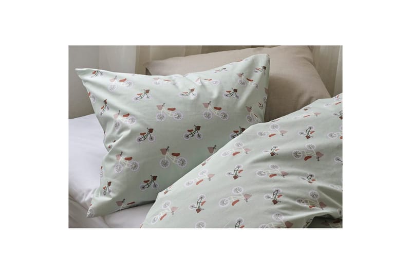 Pussilakanasetti Yhden hengen sänkyyn 2-osainen Plingeling Vihreä - Vihreä - Kodintekstiilit & matot - Vuodevaatteet - Peitto
 - Tuplapeitto