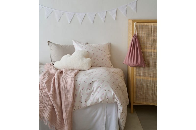Pussilakanasetti Yhden hengen sänkyyn 2-osainen Päärynä Vaaleanpunainen - Vaaleanpunainen - Kodintekstiilit & matot - Vuodevaatteet - Pussilakanasetti - Pussilakanasetti yhden hengen sänkyyn