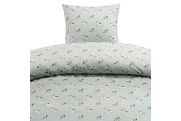 Pussilakanasetti Yhden hengen sänkyyn 2-osainen Plingeling Vihreä