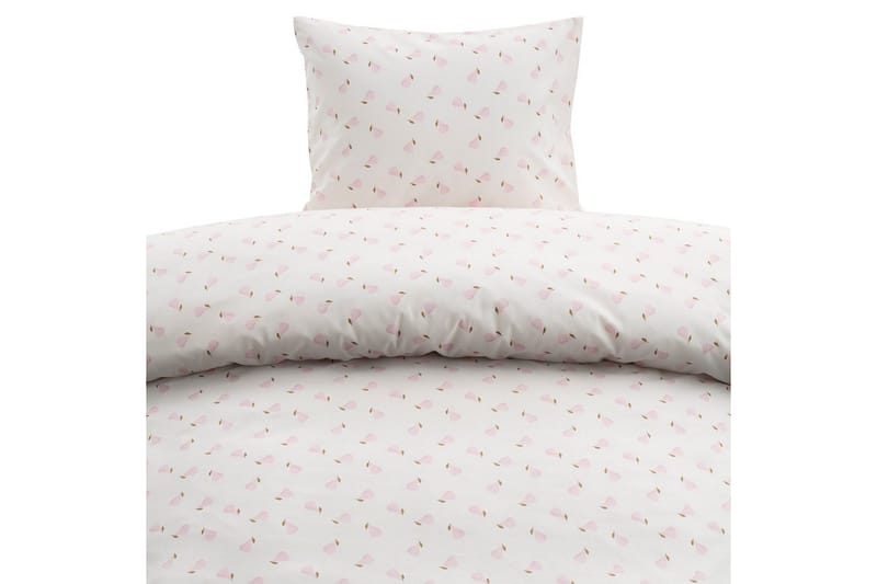 Pussilakanasetti Yhden hengen sänkyyn 2-osainen Päärynä Vaaleanpunainen - Vaaleanpunainen - Kodintekstiilit & matot - Vuodevaatteet - Peitto
 - Tuplapeitto