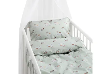 Pussilakanasetti Pinnasänkyyn 2-osainen Plingeling Vihreä