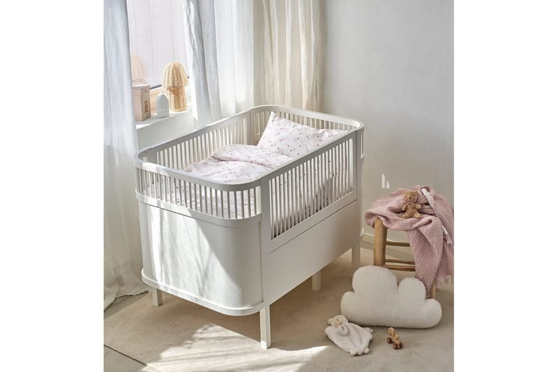 Pussilakanasetti Pinnasänkyyn 2-osainen Päärynä Vaaleanpunainen - Vaaleanpunainen - Kodintekstiilit & matot - Vuodevaatteet - Pussilakanasetti - Pussilakanasetti yhden hengen sänkyyn