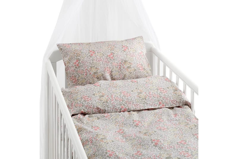 Pussilakanasetti Pinnasänkyyn 2-osainen Floret Hiekka, Ruskea