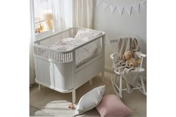 Pussilakanasetti Pinnasänkyyn 2-osainen Hjärtrud - Beige - Kodintekstiilit & matot - Vuodevaatteet - Pussilakanasetti - Pussilakanasetti yhden hengen sänkyyn