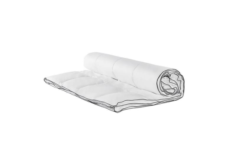 Peitto Puuvilla 220 x 240 cm NUPTSE - Valkoinen - Kodintekstiilit & matot - Vuodevaatteet - Peitto
 - Tuplapeitto