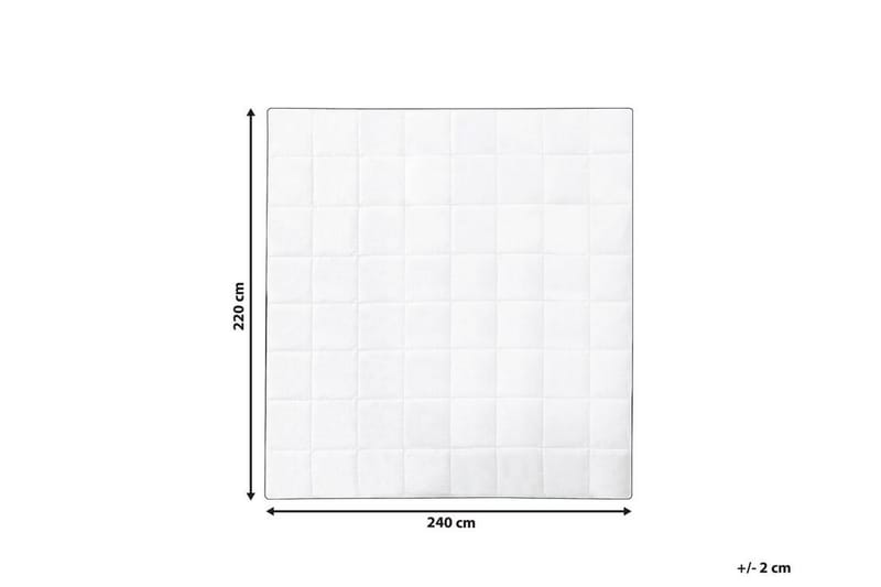 Peitto Puuvilla 220 x 240 cm NUPTSE - Valkoinen - Kodintekstiilit & matot - Vuodevaatteet - Peitto
 - Tuplapeitto