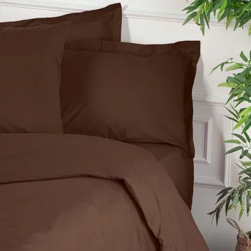 Veyloren pussilakana 240x220 cm - Tummanruskea - Kodintekstiilit & matot - Vuodevaatteet - Pussilakana - Pussilakana tuplapeite