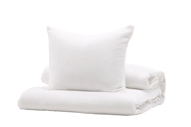 Mila Vuodevaatesetti - Valkoinen - Kodintekstiilit & matot - Vuodevaatteet - Pussilakanasetti
 - Pussilakanasetti yhden hengen sänkyyn