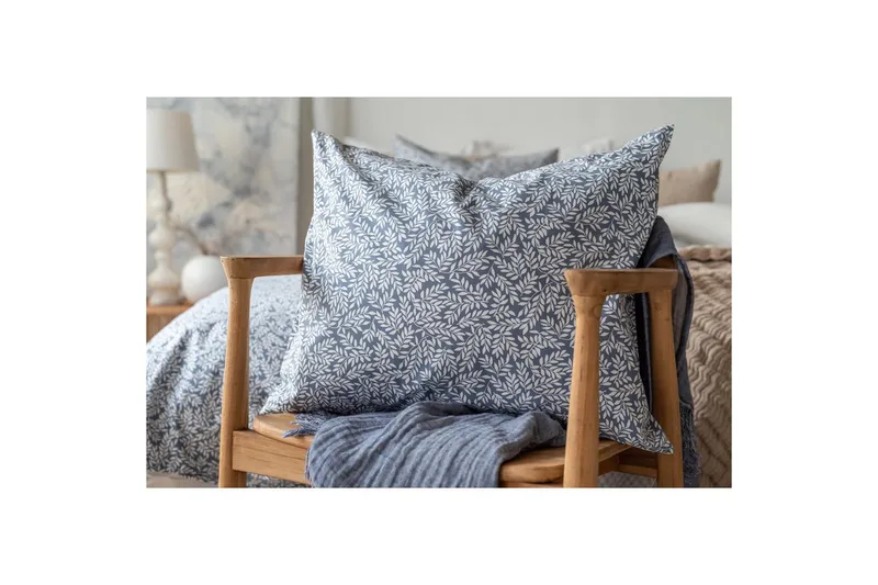 Pussilakanasetti Yhden hengen sänky 2-osainen Hulda Sininen - Kodintekstiilit & matot - Vuodevaatteet - Pussilakanasetti
 - Pussilakanasetti yhden hengen sänkyyn