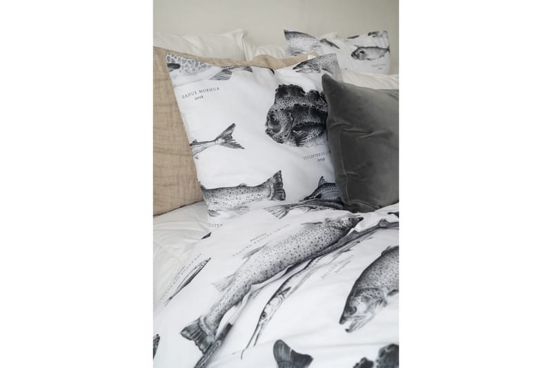 Pussilakanasetti Yhden hengen sänky 2-osainen Merikalat Valkoinen - Kodintekstiilit & matot - Vuodevaatteet - Pussilakanasetti
 - Pussilakanasetti yhden hengen sänkyyn