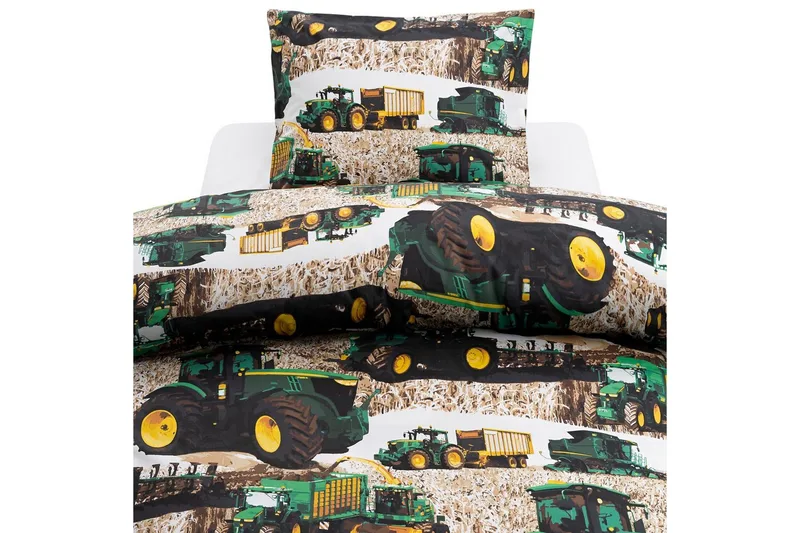 Pussilakanasetti Yhden hengen sänky 2-osainen Puintikone Vihreä, undefined