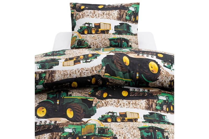 Pussilakanasetti Yhden hengen sänky 2-osainen Puintikone Vihreä, undefined