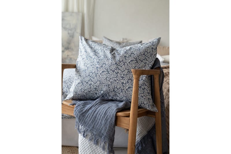 Pussilakanasetti Yhden hengen sänky 2-osainen Hulda Sininen - Kodintekstiilit & matot - Vuodevaatteet - Pussilakanasetti
 - Pussilakanasetti yhden hengen sänkyyn