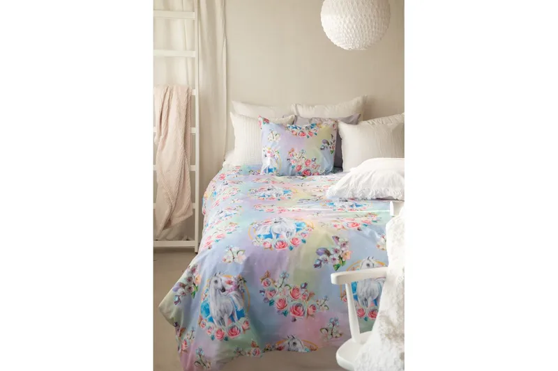 Pussilakanasetti Yhden hengen sänky 2-Osainen Spirit Rosa - Kodintekstiilit & matot - Vuodevaatteet - Pussilakanasetti - Pussilakanasetti yhden hengen sänkyyn