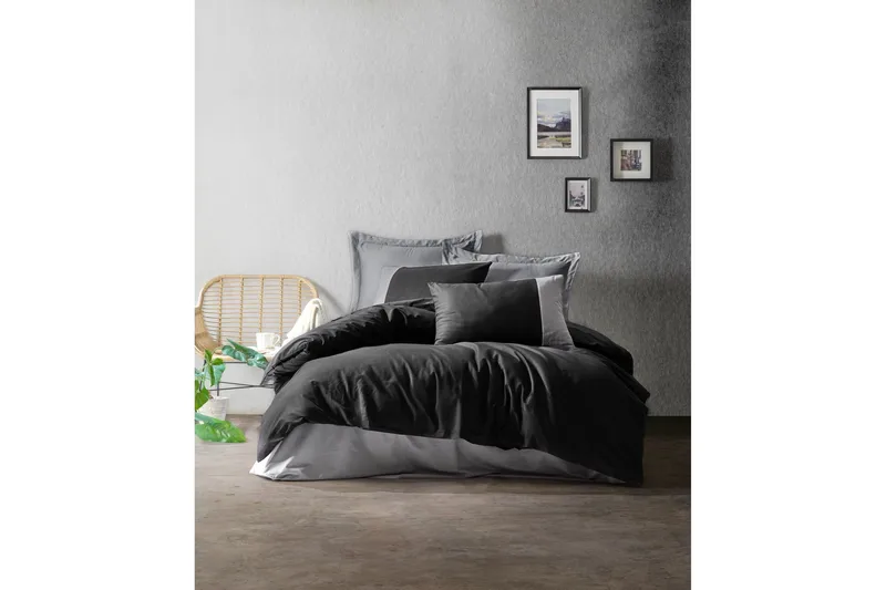 Pussilakanasetti Cotton Box Ranforce, Harmaa