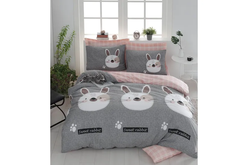 Pussilakanasetti Eponj Home, Harmaa