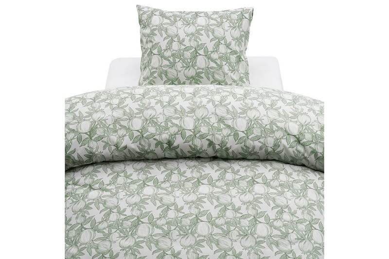 Pussilakana 2-osainen setti Granaattiomena Vihreä - Vihreä - Kodintekstiilit & matot - Vuodevaatteet - Peitto
 - Tuplapeitto