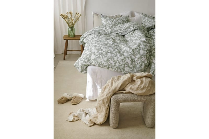 Pussilakana 2-osainen setti Granaattiomena Vihreä - Vihreä - Kodintekstiilit & matot - Vuodevaatteet - Peitto
 - Tuplapeitto