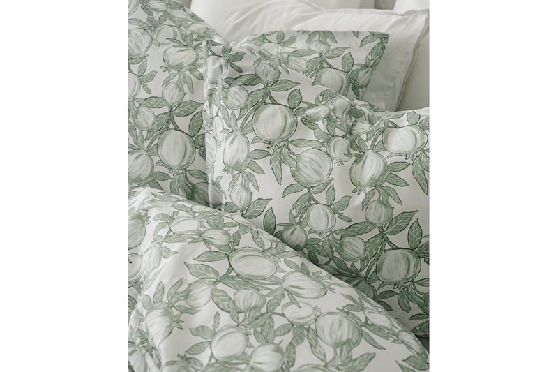 Pussilakana 2-osainen setti Granaattiomena Vihreä - Vihreä - Kodintekstiilit & matot - Vuodevaatteet - Peitto
 - Tuplapeitto