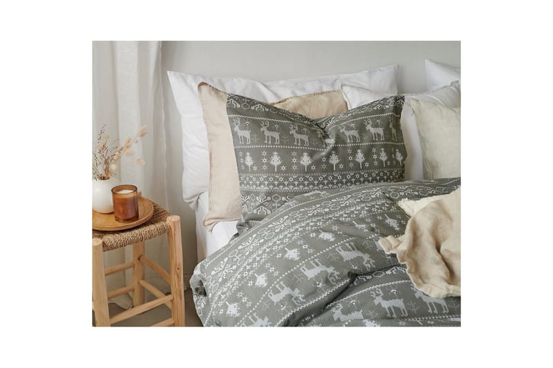 Pussilakana 2-osainen setti Walle Vihreä - Kodintekstiilit & matot - Vuodevaatteet - Peitto
 - Tuplapeitto