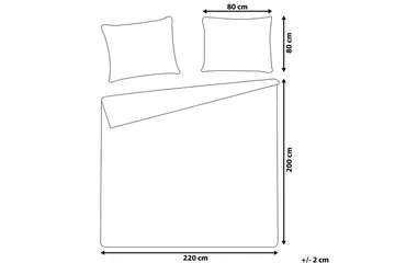 Pussilakanasetti Harmonridge Vaaleanpunainen, 220x200 cm - Vaaleanpunainen, 220x200 cm - Kodintekstiilit & matot - Vuodevaatteet - Pussilakanasetti - Pussilakanasetti yhden hengen sänkyyn