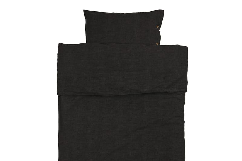 Eden vuodevaatesetti 150x210, 50x60 cm, Musta