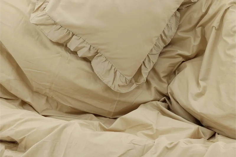 Pussilakanasetti Levi 2-os 150x200/50x60 cm - Beige - Kodintekstiilit & matot - Vuodevaatteet - Pussilakanasetti - Pussilakanasetti parisänkyyn