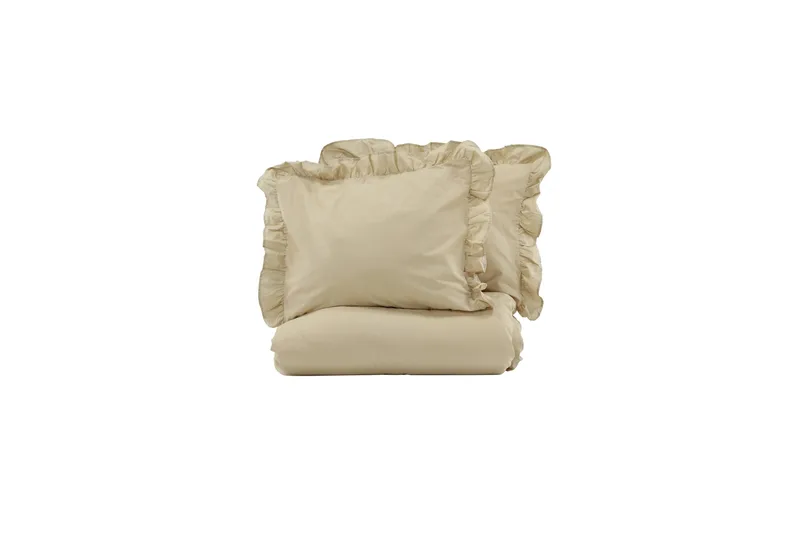 Pussilakanasetti Levi 2-os 220x240/50x60 cm - Beige - Kodintekstiilit & matot - Vuodevaatteet - Pussilakanasetti - Pussilakanasetti parisänkyyn