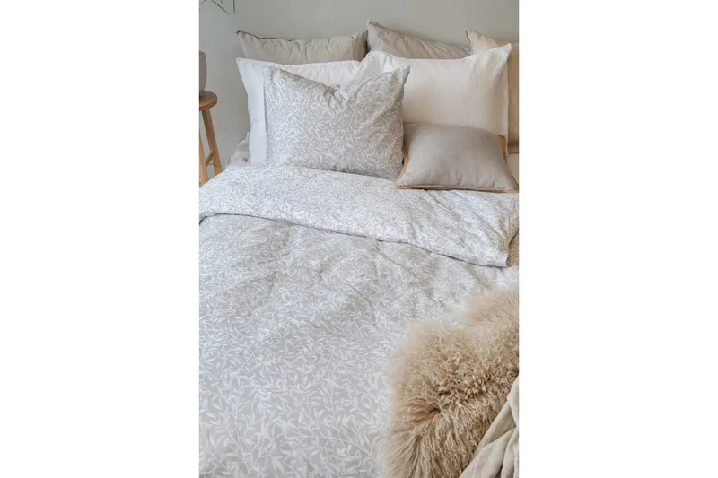 Pussilakanasetti Yhden hengen sänky 2-osainen Puutarha - Greige - Kodintekstiilit & matot - Vuodevaatteet - Pussilakanasetti
 - Pussilakanasetti parisänkyyn