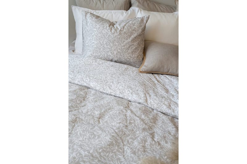 Pussilakanasetti Yhden hengen sänky 2-osainen Puutarha - Greige - Kodintekstiilit & matot - Vuodevaatteet - Pussilakanasetti - Pussilakanasetti parisänkyyn