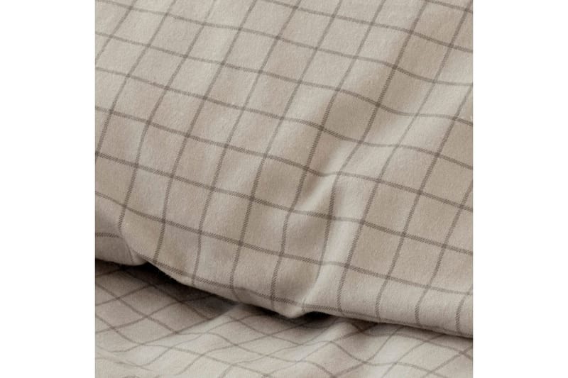 Pussilakanasetti Yhden hengen sänky 2-osainen Birger Flanelli - Greige - Kodintekstiilit & matot - Vuodevaatteet - Peitto
 - Tuplapeitto