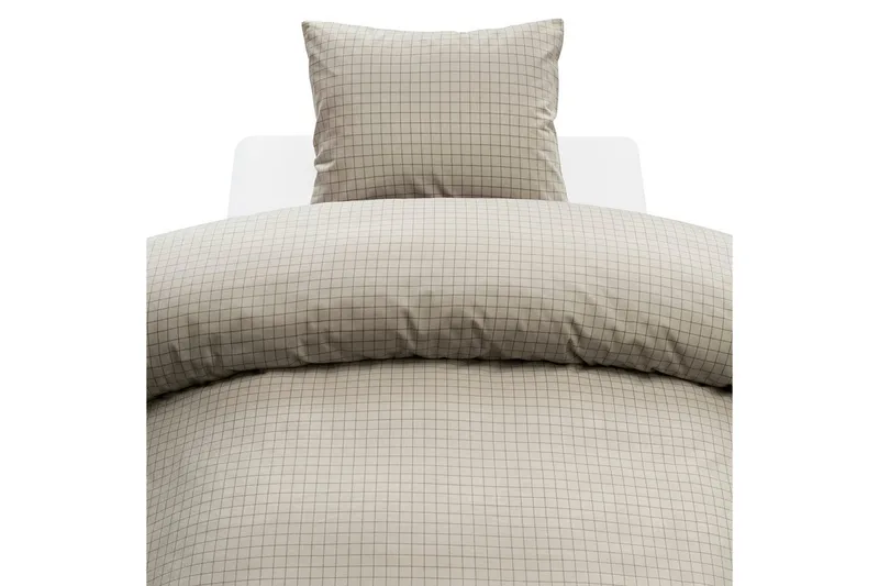 Pussilakanasetti Yhden hengen sänky 2-osainen Birger Flanelli - Greige - Kodintekstiilit & matot - Vuodevaatteet - Peitto
 - Tuplapeitto