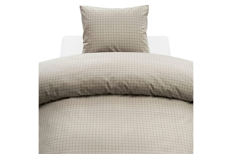 Pussilakanasetti Yhden hengen sänky 2-osainen Birger Flanelli - Greige - Kodintekstiilit & matot - Vuodevaatteet - Peitto
 - Tuplapeitto