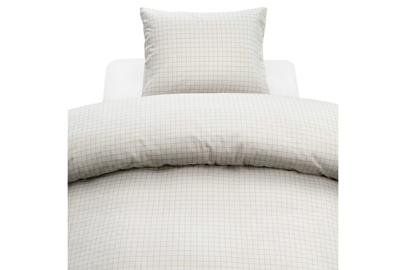 Pussilakanasetti Yhden hengen sänky 2-osainen Birger Flanelli - Luonnonvalkoinen - Kodintekstiilit & matot - Vuodevaatteet - Pussilakanasetti - Pussilakanasetti parisänkyyn