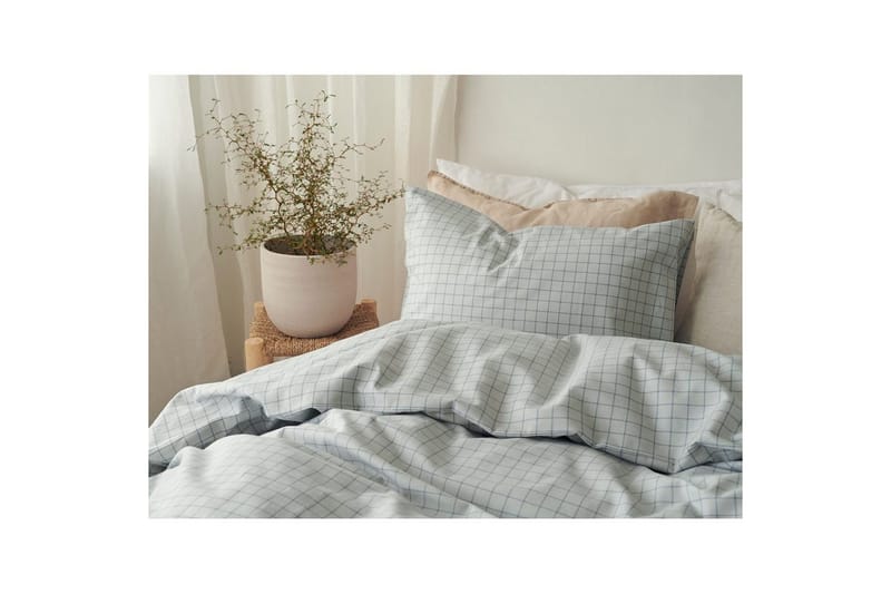 Pussilakanasetti Yhden hengen sänky 2-osainen Birger Flanelli - Vihreä - Kodintekstiilit & matot - Vuodevaatteet - Pussilakanasetti - Pussilakanasetti parisänkyyn