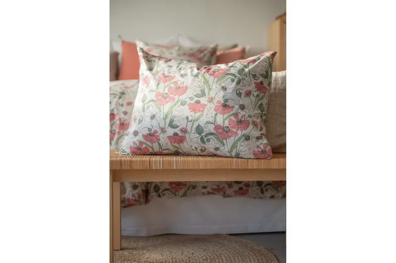 Pussilakanasetti Yhden hengen sänky 2-osainen Fleur - Rosa - Kodintekstiilit & matot - Vuodevaatteet - Pussilakanasetti
 - Pussilakanasetti parisänkyyn