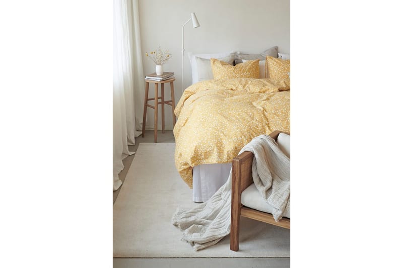 Pussilakanasetti Yhden hengen sänky 2-osainen Hedda - Keltainen - Kodintekstiilit & matot - Vuodevaatteet - Pussilakanasetti - Pussilakanasetti parisänkyyn