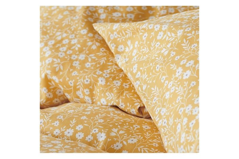 Pussilakanasetti Yhden hengen sänky 2-osainen Hedda - Keltainen - Kodintekstiilit & matot - Vuodevaatteet - Pussilakanasetti - Pussilakanasetti parisänkyyn